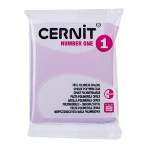 Cernit Polymerleire Number One 56g - 932 Pastell lilla