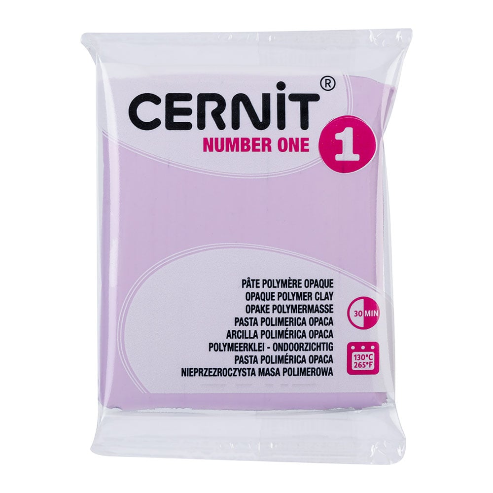 Cernit Polymerleire Number One 56g - 932 Pastell lilla