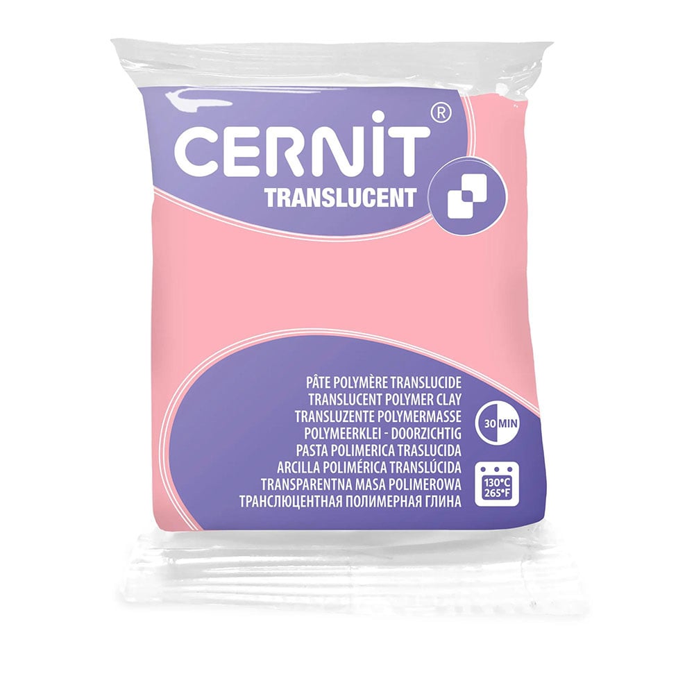 Cernit Polymerleire Translucent 56g - Quartz Rose