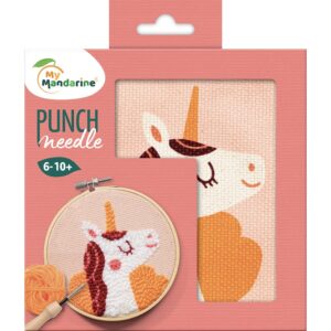 My Mandarine Punch needle sett 18x18cm - Unicorn