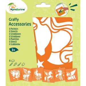 My Mandarine Sjablongsett 6 motiver - Enhjørning