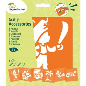 My Mandarine Sjablongsett 6 motiver - Pirater