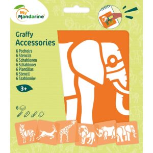 My Mandarine Sjablongsett 6 motiver - Ville dyr