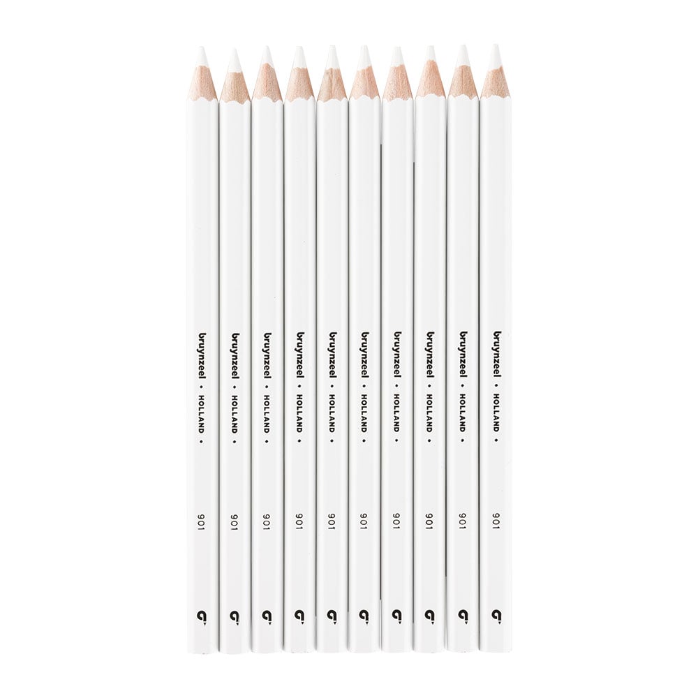 Bruynzeel KIDS Mega Fargeblyant - 901 Hvit - Bilde 2