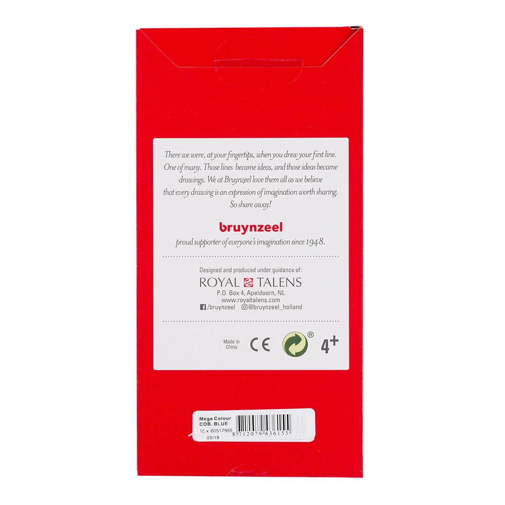 Bruynzeel KIDS Mega Fargeblyant - 955 Blå - Bilde 3