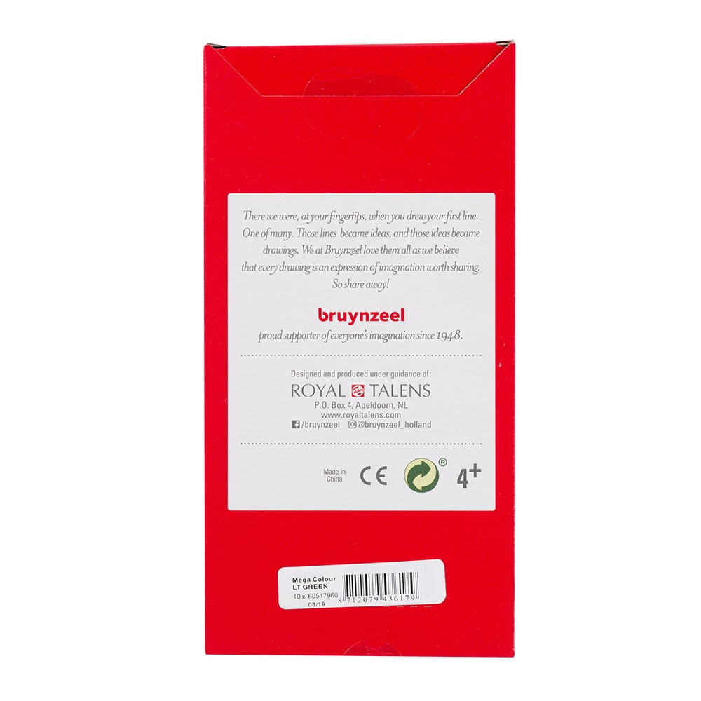 Bruynzeel KIDS Mega Fargeblyant - 960 Lys grønn - Bilde 3
