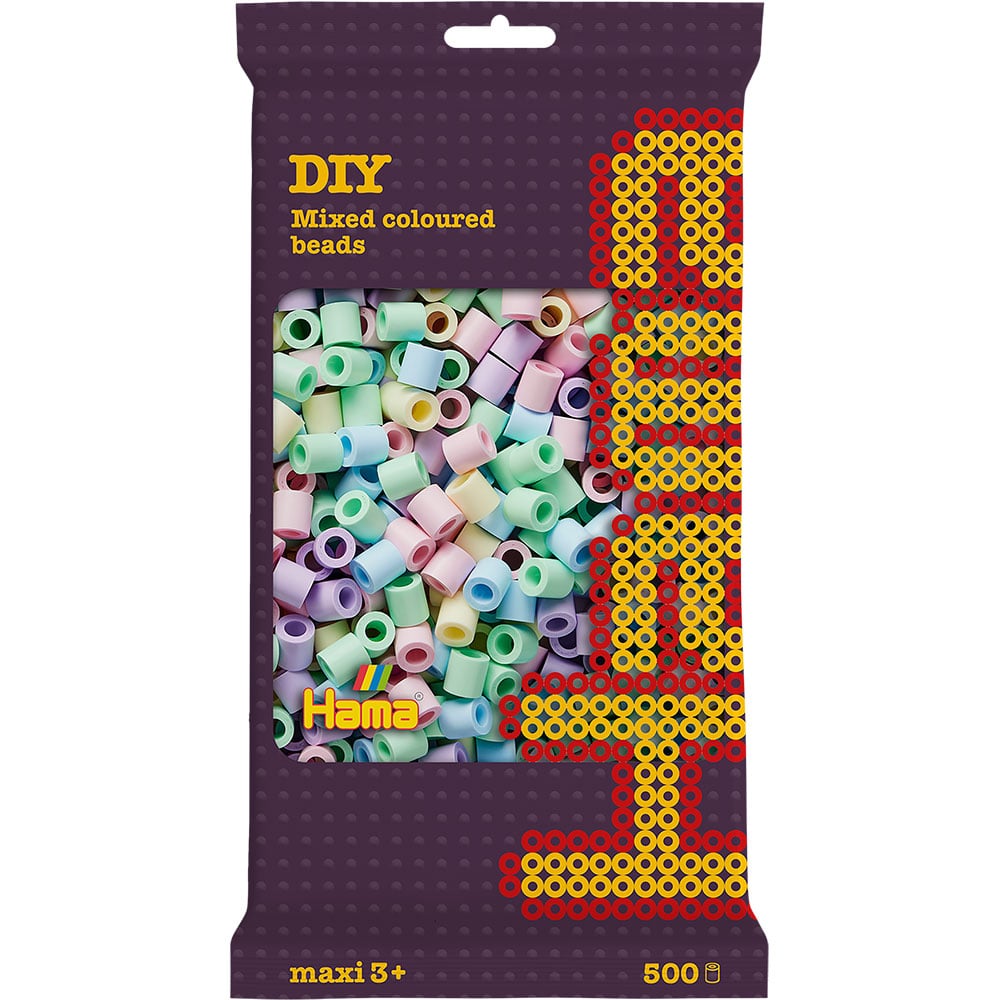 Hama Maxi 500stk - Lys pastellmix