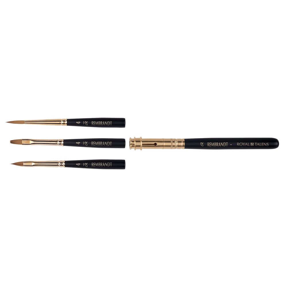 Talens Rembrandt Penselsett - 3 x Mårhår - Bilde 3