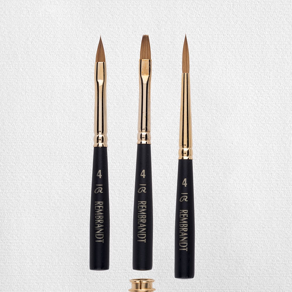 Talens Rembrandt Penselsett - 3 x Mårhår - Bilde 4