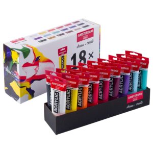 Amsterdam Standard Akryl Sett 120ml - 18 tuber - Value Pack
