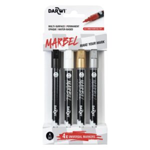 Darwi Marbel Universaltusj 0,7mm Sett 4stk - Basic