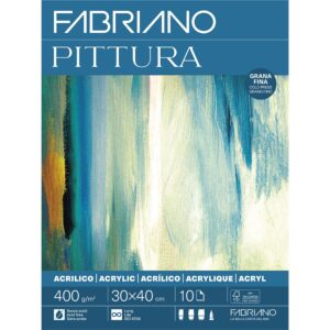 Fabriano Pittura Akrylblokk - 400g 10ark - 30x40cm