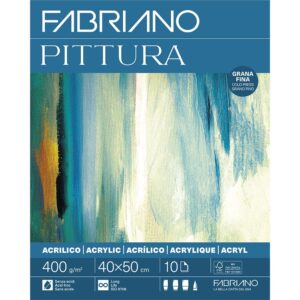 Fabriano Pittura Akrylblokk - 400g 10ark - 40x50cm