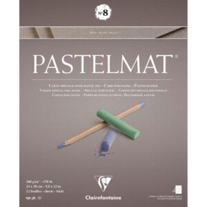 Pastelmat Pastellblokk - 24x30cm 12ark 360g - No 8 Brun