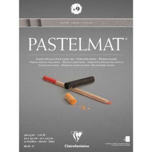 Pastelmat Pastellblokk - 30x40cm 12ark 360g - No 9 Mørk grå
