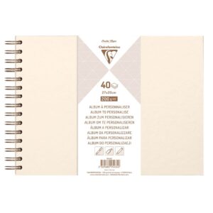 Clairefonaine Album m/strikk Perlemor - 200g 40ark - 27x20cm