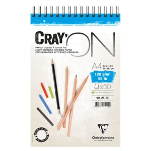 CrayON Skisseblokk spiral 120g 50ark - A4