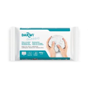 Darwi Classic Lufttørkende leire Hvit - 250g