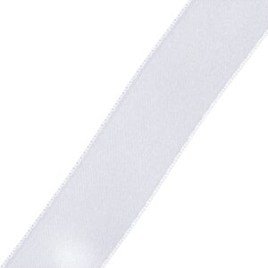 Satinbånd 25mm 3m - Hvit