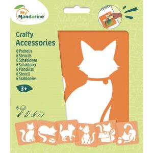 My Mandarine Sjablongsett 6 motiver - Katter