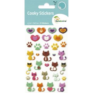My Mandarine Cooky klistremerker - Katter