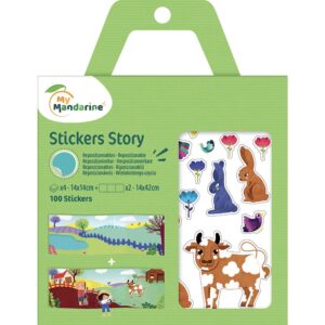 Stick story Klistremerker og hefte - 15x19,5cm - Bondegård