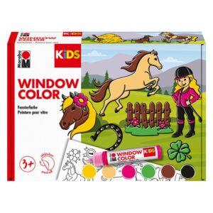 Marabu KIDS Window Color Vindusmaling 6x25ml - Pony Ranch