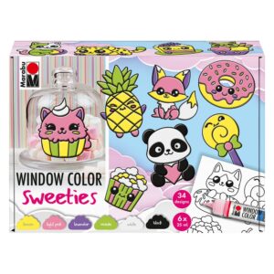 Marabu Window Color Vindusmaling 6x25ml - Sweeties