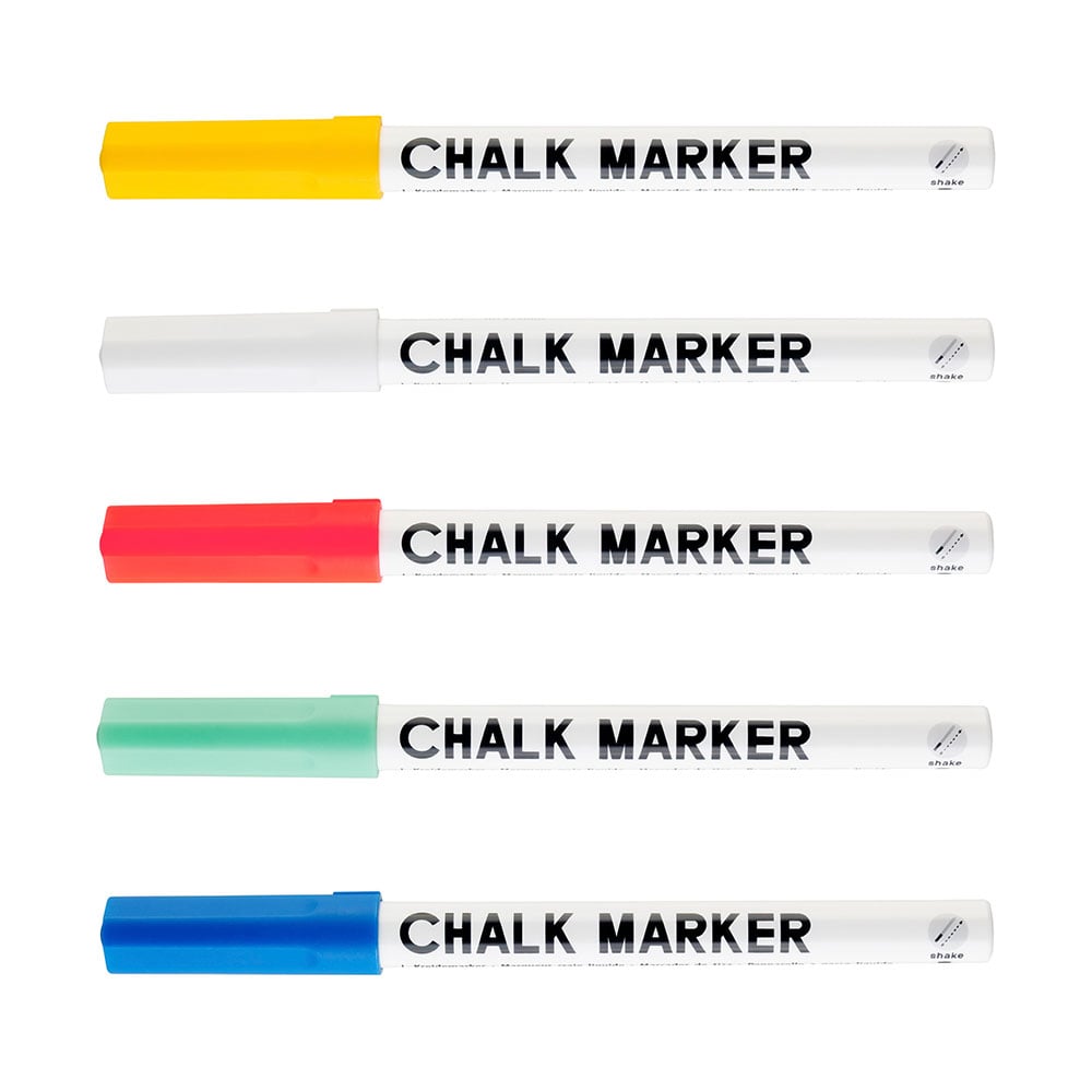Folia Chalkmarker Krittusj Sett 5stk - Basic - Bilde 2