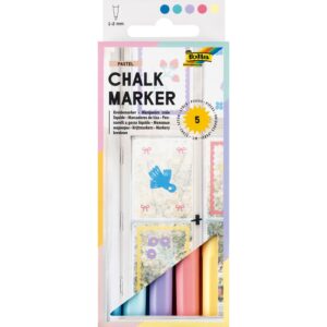 Folia Chalkmarker Krittusj Sett 5stk - Pastell