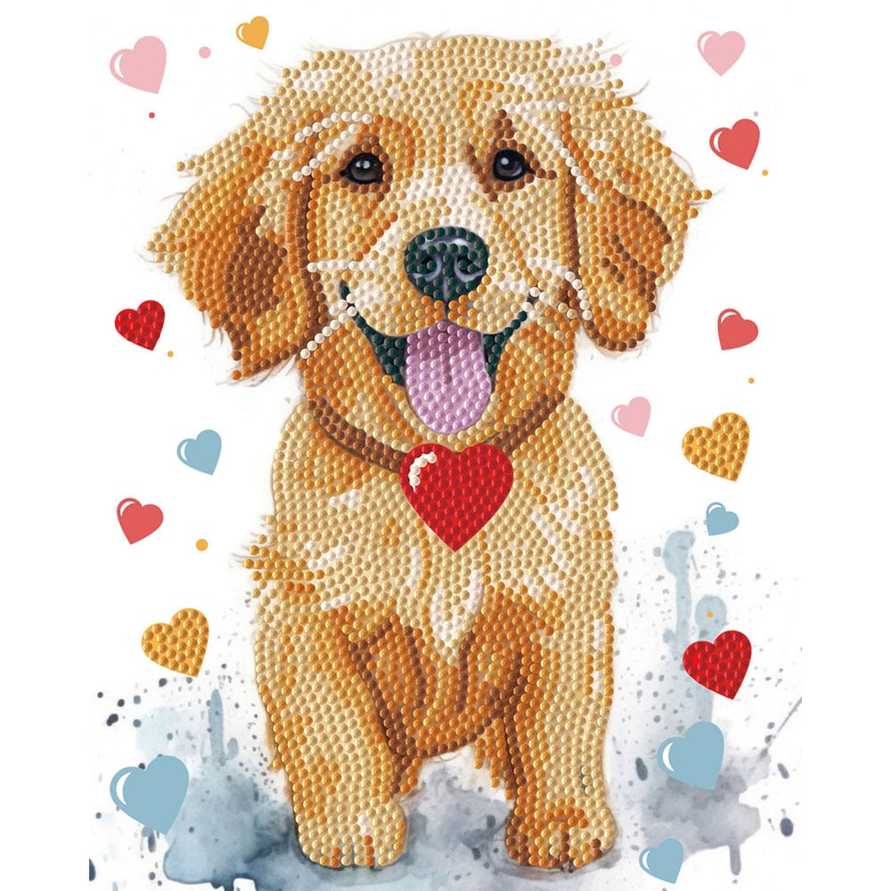 Diamond Dotz Lerret 20x25cm DD34 - Puppy Love - Bilde 3