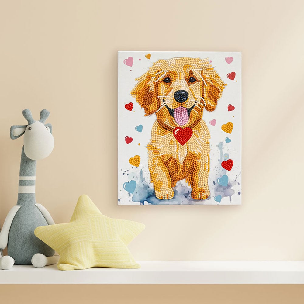 Diamond Dotz Lerret 20x25cm DD34 - Puppy Love - Bilde 5
