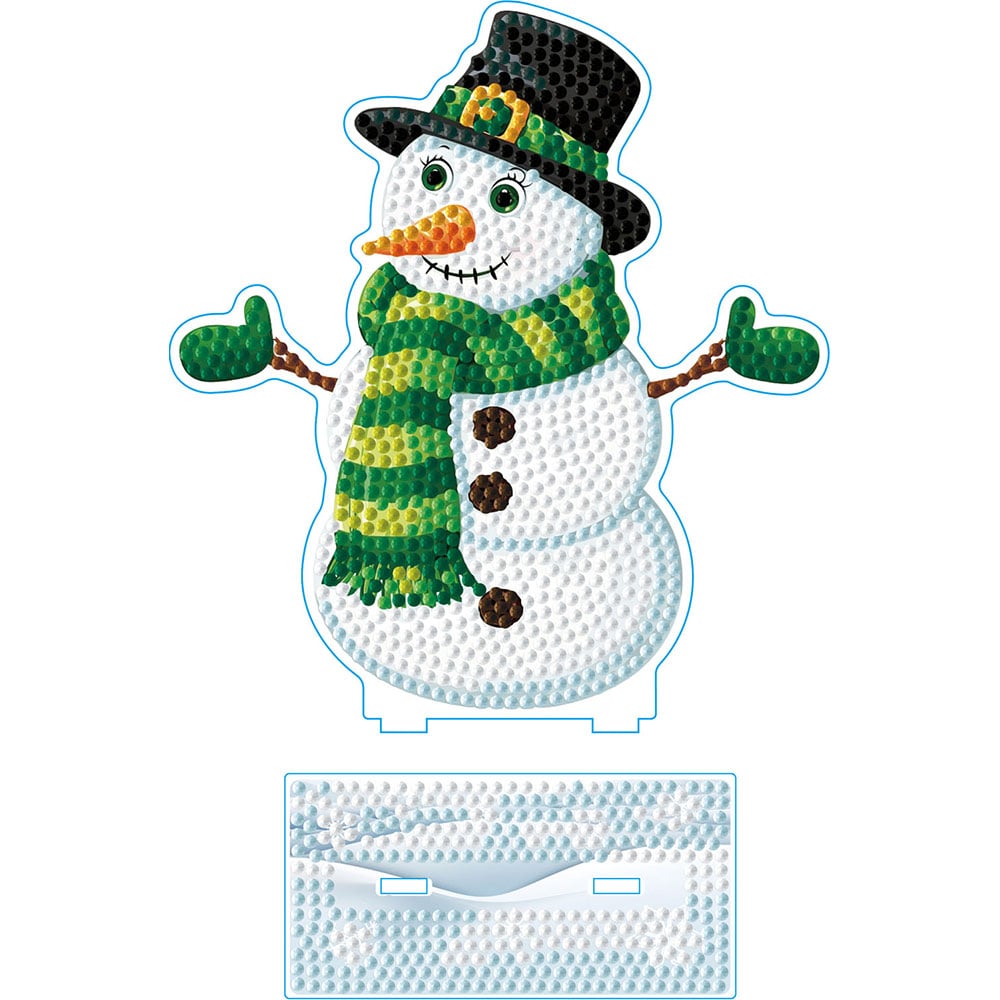 Diamond Dotz Jul Dekor DD29 - Top Hat Snowman - Bilde 2