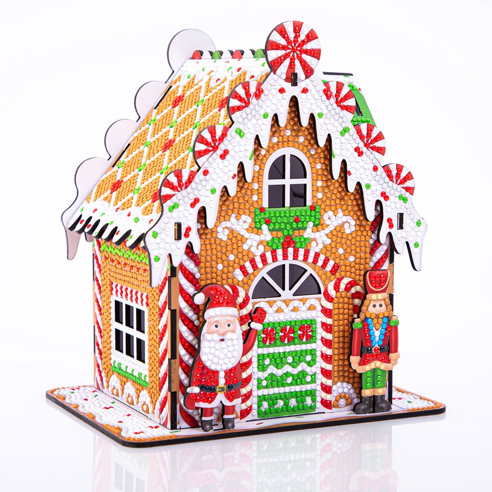 Diamond Dotz Jul 3D-hus DD29 - Gingerbread House - Bilde 2