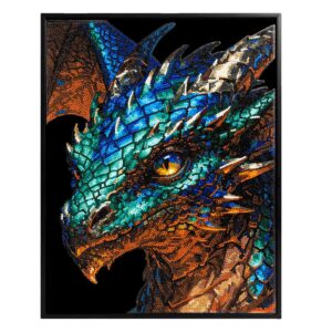 Diamond Dotz Neon Flock - Kaleidoscope Dragon