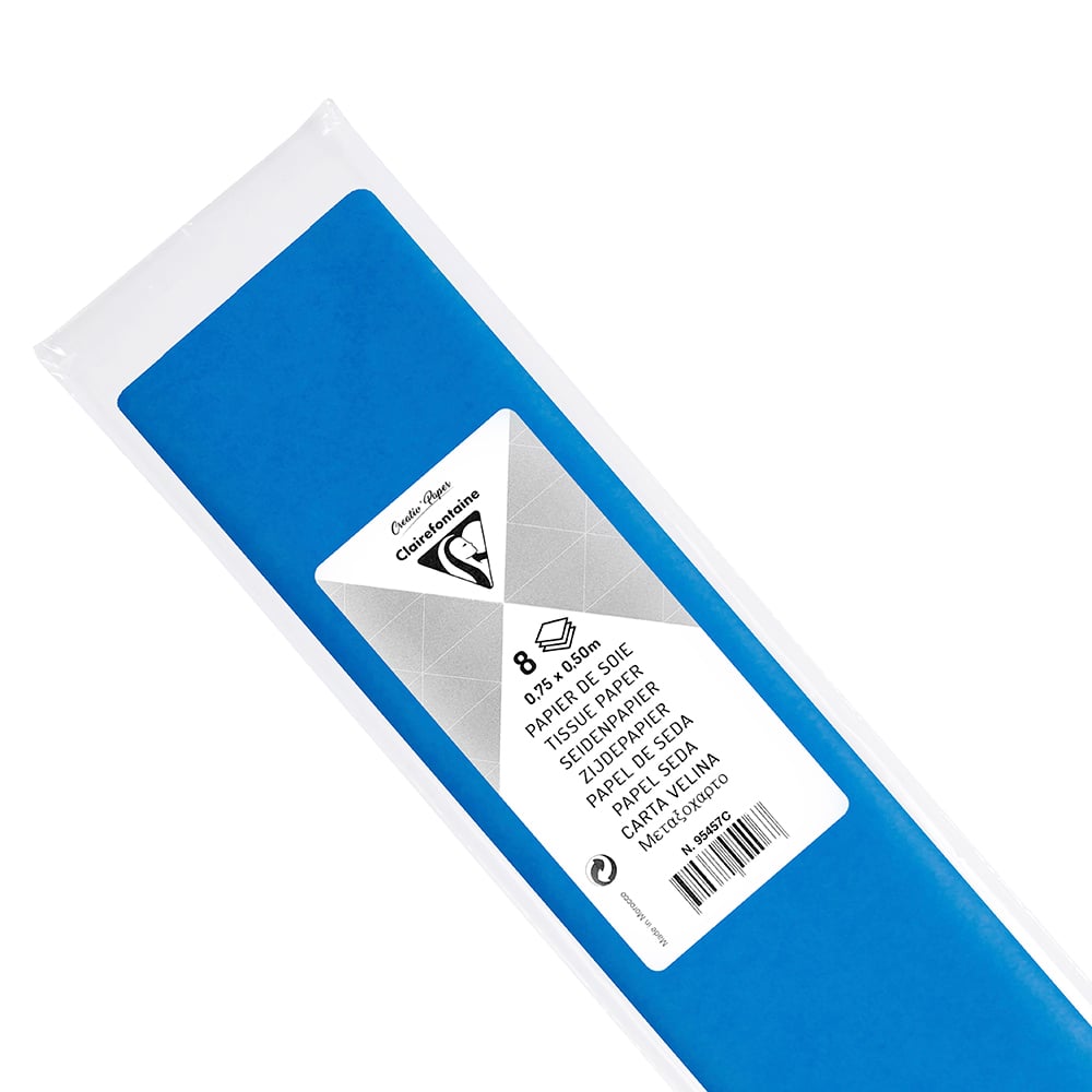 Clairefontaine Silkepapir 50x70cm 8ark - Kongeblå