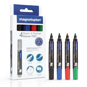 Magnetoplan Whiteboard & Flipchart Marker Pro - 4stk Basic