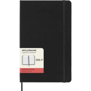 Moleskine Planner 2026/27 18m Hard L Dag - Black