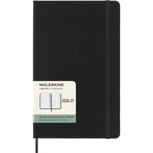 Moleskine Planner 2026/27 18m Hard L Uke Hor - Black