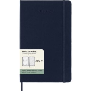 Moleskine Planner 2026/27 18m Hard L Uke Notat - Sap.Blue