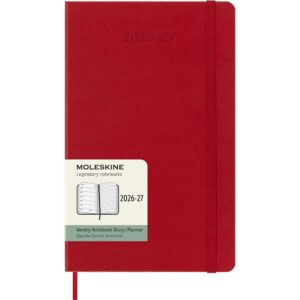 Moleskine Planner 2026/27 18m Hard L Uke Notat - Red