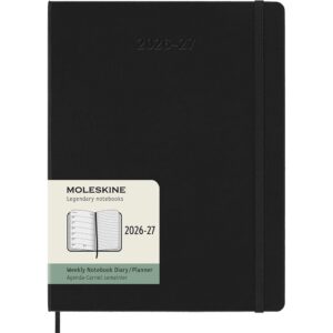 Moleskine Planner 2026/27 18m Hard XL Uke Notat - Black