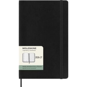 Moleskine Planner 2026/27 18m Soft L Uke Notat - Black