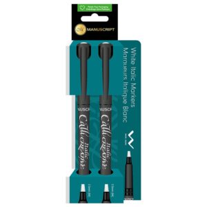 Manuscript Callicreative Marker 2,5mm - Sett 2 hvite