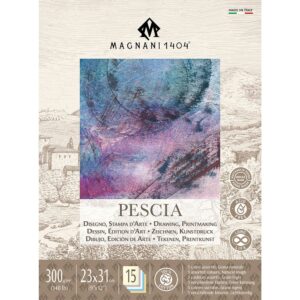 Magnani Pescia Papirblokk 300g - 15ark 23x31cm - Mix