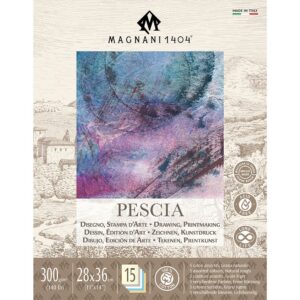 Magnani Pescia Papirblokk 300g - 15ark 28x36cm - Mix
