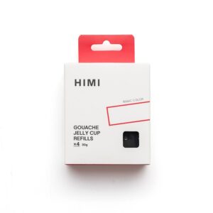 HIMI Jelly Cup Gouache Refill 4stk - Black