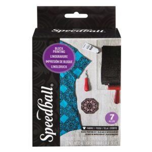 Speedball Block Print Linotrykk Set - Fabric Starter Kit
