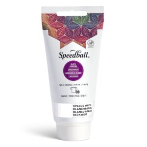 Speedball Fabric Block Ink 75ml - 3585 Dekkende hvit