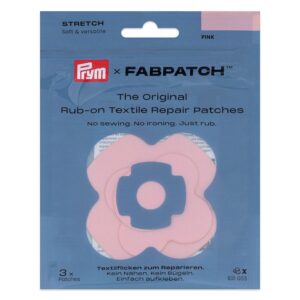Prym x FabPatch Reparasjonslapp STRETCH - Rosa - 3stk